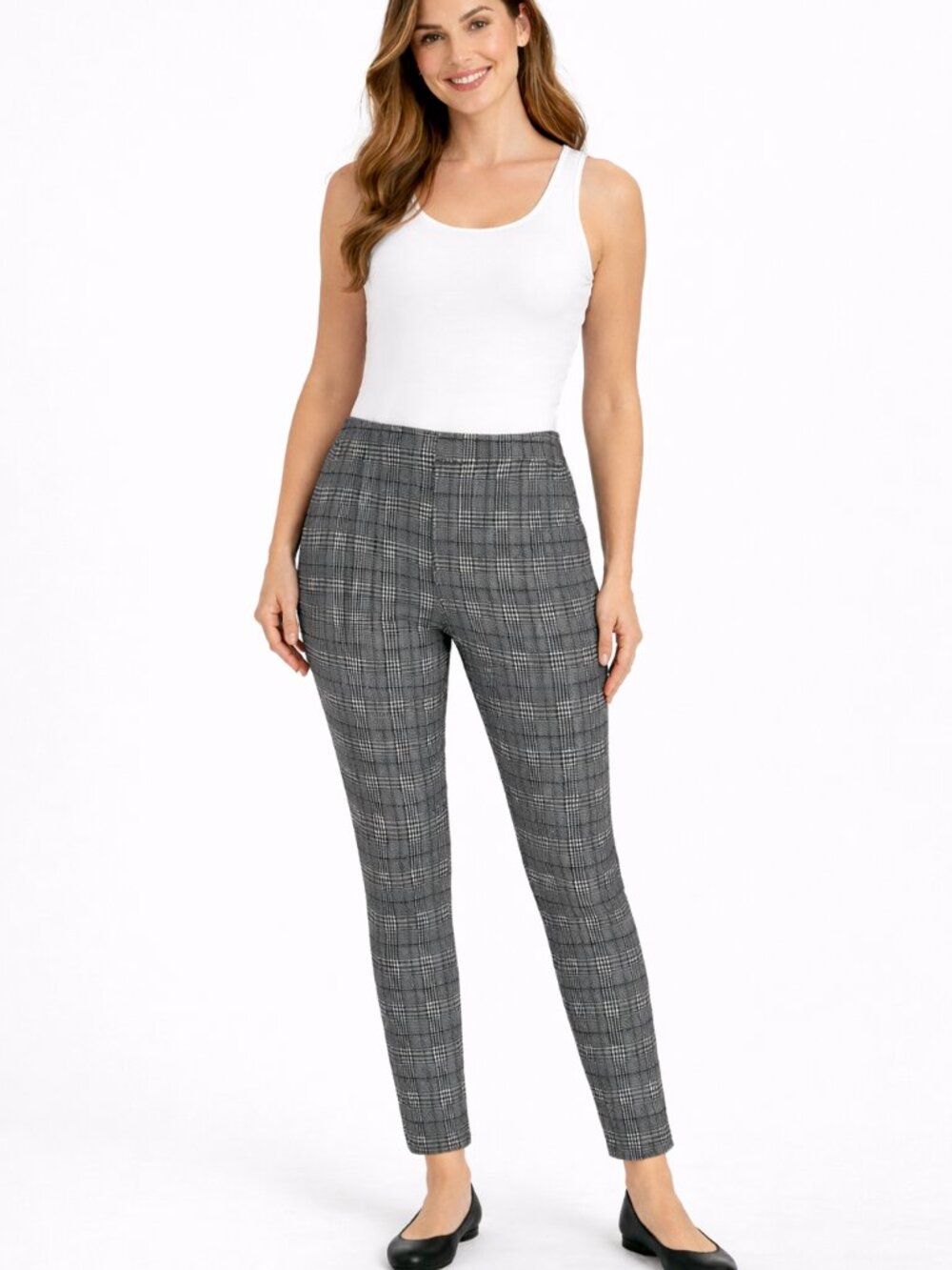 Maze Collection Glen Plaid Pants Size 1X Houndstooth NWOT